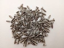 100 6 x 1/2" (3.5 x 13mm) STAINLESS STEEL A4 POZI SELF TAPPING COUNTSUNK SCREWS 