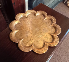 Vintage Solid Brass Tray
