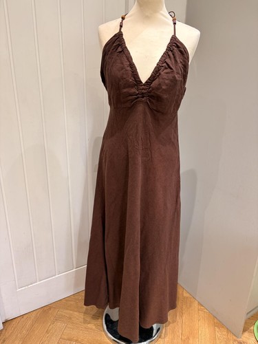 Zara brown beaded halter - zara, neck