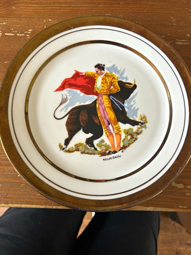 Vintage spanish matador bull - vintage,