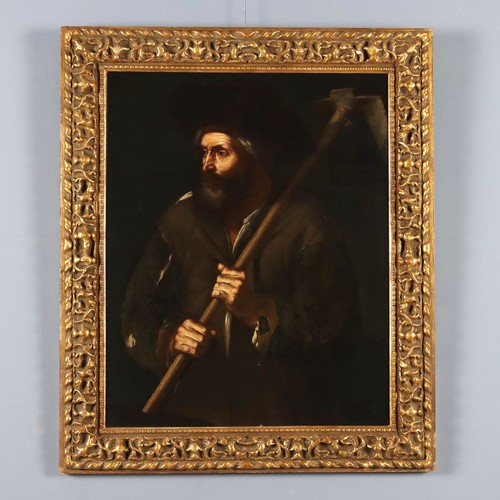 Antique painting peasant - antique, with