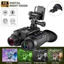 3D Zoom Night Vision Binoculars Infrared Digital Head-Mounted Goggles Hunting UK