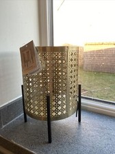 Next Hurricane Footed Metal Candle Holder Decorative Home Lantern Centrepiece