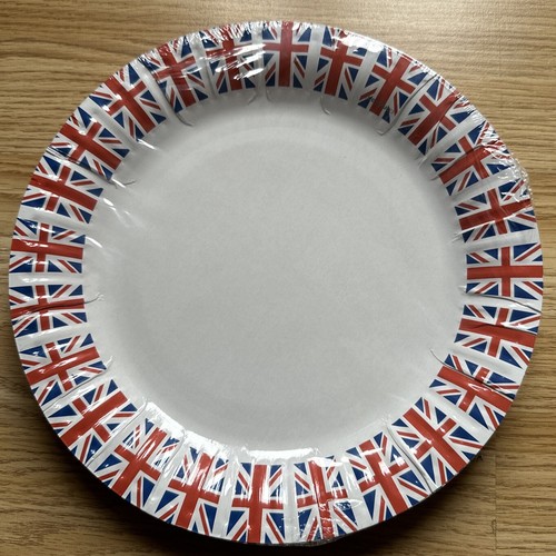 Union jack paper plates - paper,