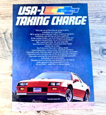 CHEVROLET CAMARO Z28 USA-1    FRAMEABLE ORIGINAL USA AMERICAN CLASSIC CAR ADVERT
