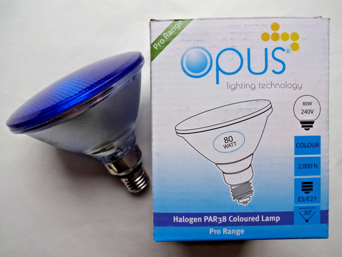 80w blue par38 - lamp, e27