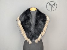 Real Fox fur collar black with