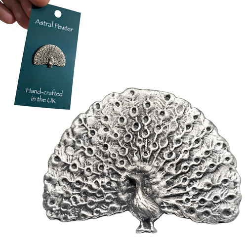 Peacock pin badge - pin,
