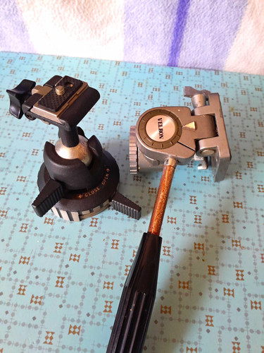 Velbon metal pan tilt tripod - metal, pan/tilt