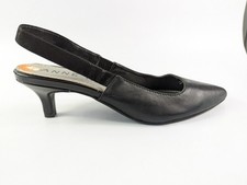 Anne Klein Black Leather Mid