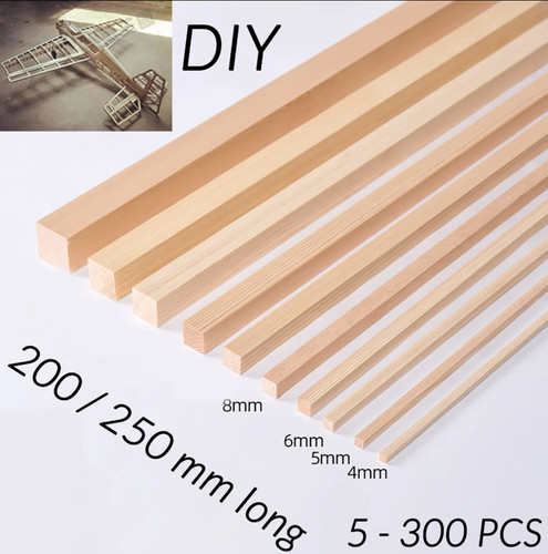 Balsa wood square rod bar - square,