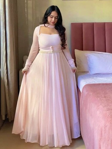 Designer baby pink - baby, anarkali