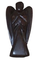 Brown Stone 2''Garnet Angel Guardian Pocket Size Spiritual Gemstone Gift Box