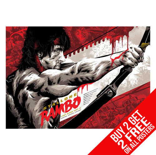 Rambo first blood poster photo - rambo,