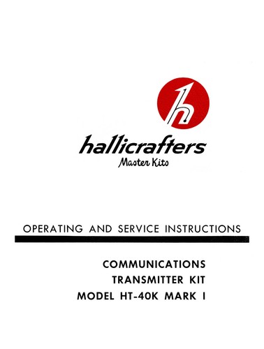 Hallicrafters 40k i - hallicrafters, mk