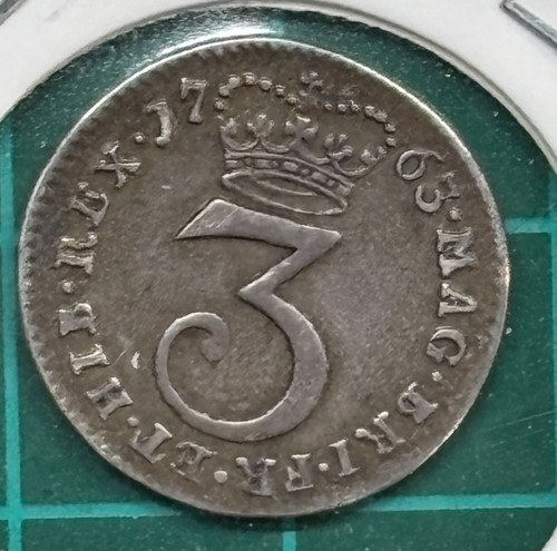 1763 pence george iii - 3,