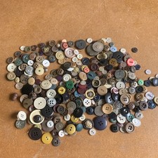 Bulk Vintage Buttons Job Lot Antique Misc Arts Crafts