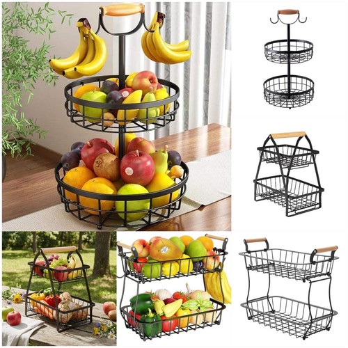 Tier metal fruit basket - metal,
