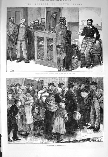 Original old antique print - antique,