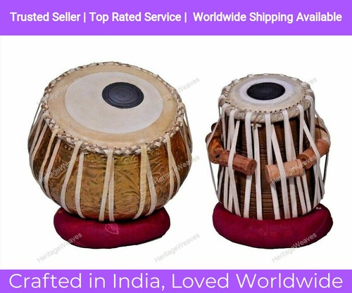Brass tabla drums set - tabla,