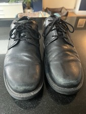 M&S Boys Black School Shoes