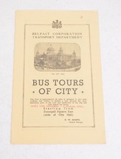 Bus Coach Handbill Belfast