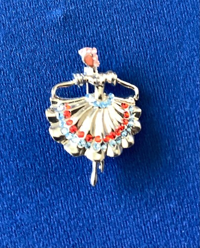 Silver toned ballerina - silver,