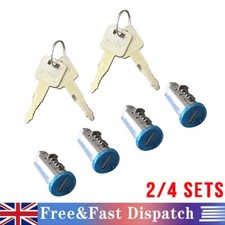 2/4Pcs Barrel Locks & 2 Keys