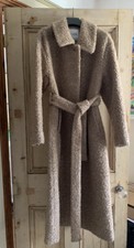 Cos Boucle Belted Coat. Beige/Tan Colour, Size XS 8-12. Great Condition £190!