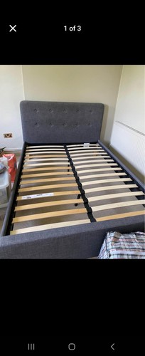 Double bed grey ikea smart - grey,