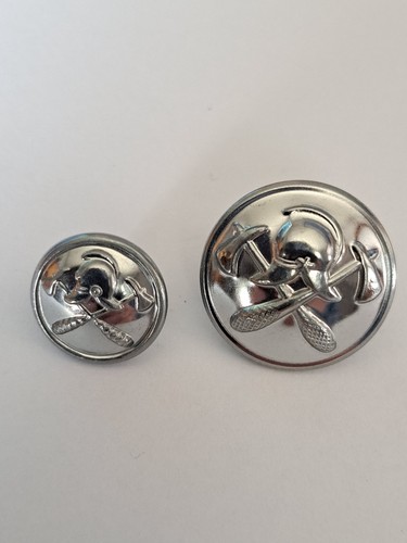 Pair fire tunic buttons - pair,