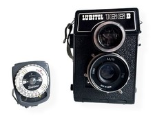 Lubitel-166B TLR 6x6 Medium Format Vintage Soviet LOMO Film Camera & Light Meter