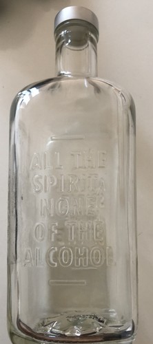Empty glass bottle with - glass,