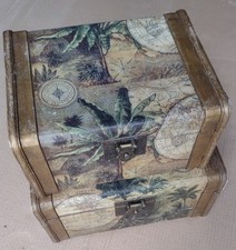 2 x Vintage Wooden Treasure