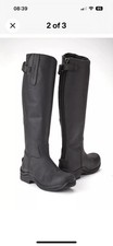 Toggi Calgary Riding Boots Size 7 Wide Fit Black Brand New In Box