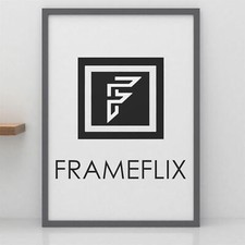 FrameFlix Dark Grey Photo Picture Poster Frames Large Square Small A1 A2 A3 A4