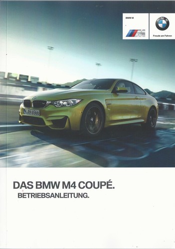 Bmw coupe f82 owners manual - m4,