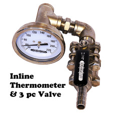 1/2" Inline Thermometer & 3pc