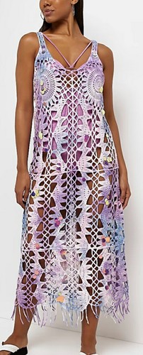 Boho tie dye lilac - lilac, &