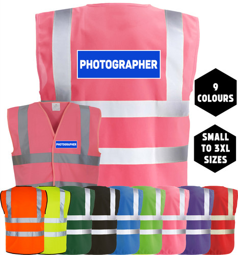 Photographer printed vis - photographer,
