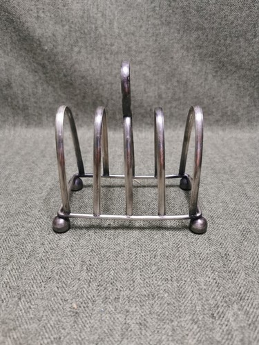 Vintage silver plate toast - vintage,
