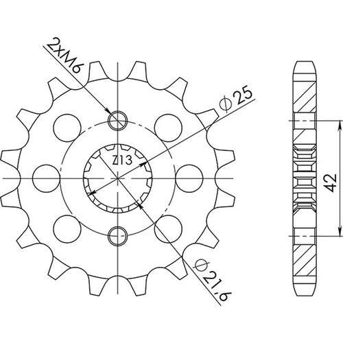 Steel sprocket p530 - sprocket,