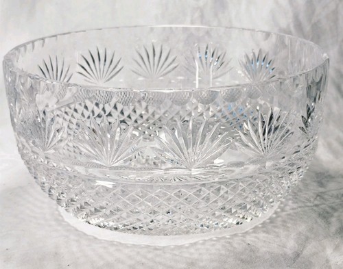 Large cut crystal fruit bowl - large,