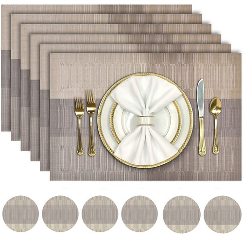 Set place mats and 4 - place,