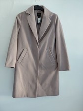 Beige Cream Long New Look  Winter Coat Size 10