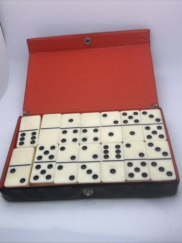 Vintage double six dominoes - six,