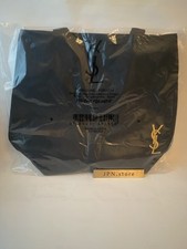 Yves Saint Laurent novelty tote bag Black Gold Logo YSL Japan Elegant Limited