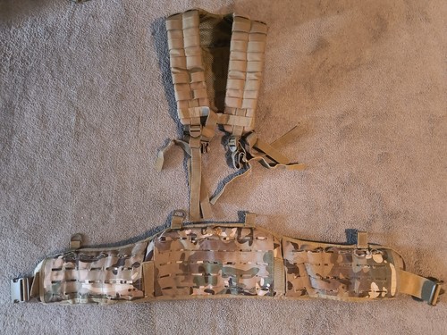 Suspenders with airsoft molle - suspenders,