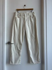 Anthropologie Pilcro Straight Leg Jeans - Cream - Waist 29 Leg 30