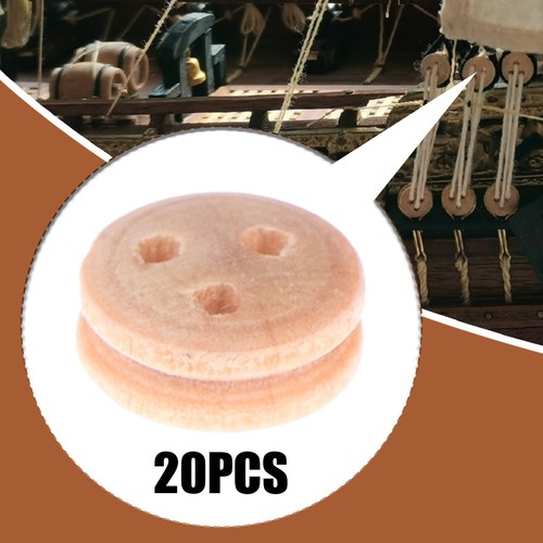 Wooden pulley blocks 20pcs - wooden,